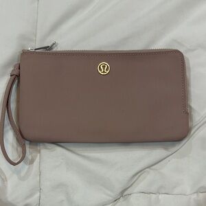 lululemon athletica Taupe Wristlet Clutch